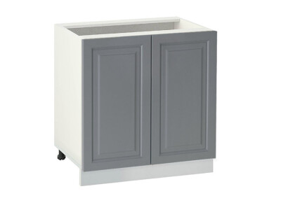 Долен модул с две врати и рафт Винтидж 802 Бял - Велвет