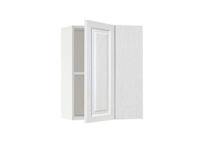 Горен модул ъглов с рафт Винтидж 61 Бял - Бял