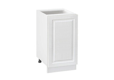 Долен модул с врата и рафт Винтидж 451 Бял - Бял