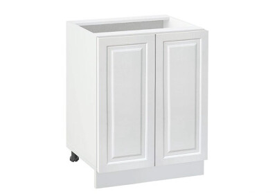 Долен модул с две врати и рафт Винтидж 602 Бял - Бял