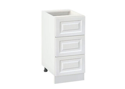 Долен модул с три чекмеджета Винтидж 403 Бял - Бял