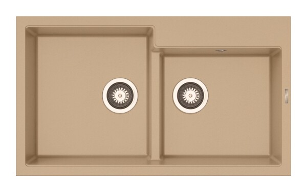 Мивка от гранит Ithaka (86×50) 1 3/4B Мока