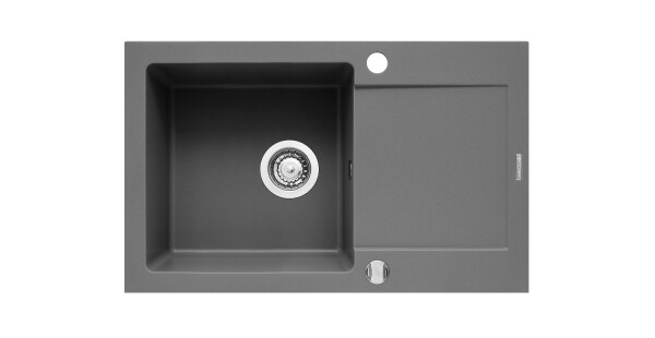 Мивка от гранит Mido (79x50) 1B 1D Индустриално сиво