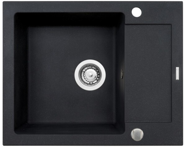 Мивка от гранит Mido (62x50) 1B 1D Черно