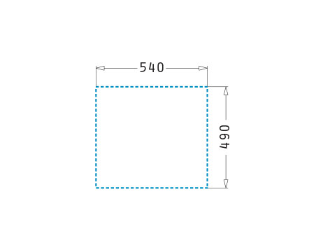 Мивка от гранит Ithaka (56×51) 1B Вулкан
