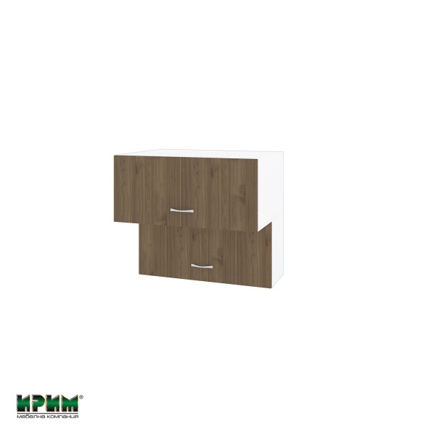 Горен модул с две хоризонтални врати БО-Орех адмирал-107