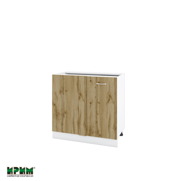 Долен модул за ъгъл с врата и рафт БДД-Дъб дакота-42