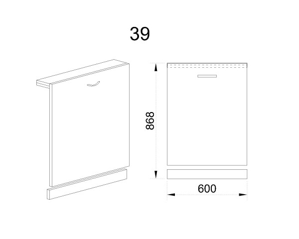 Врата за съдомиялна БДА-Сонома арвен-39