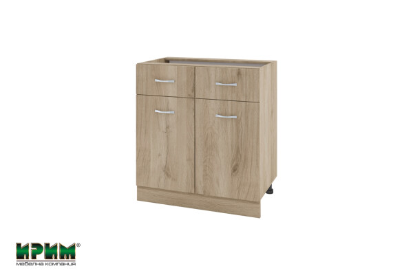 Долен модул с 2 чекмеджета,2 врати и рафт АРДА-Сонома арвен-26