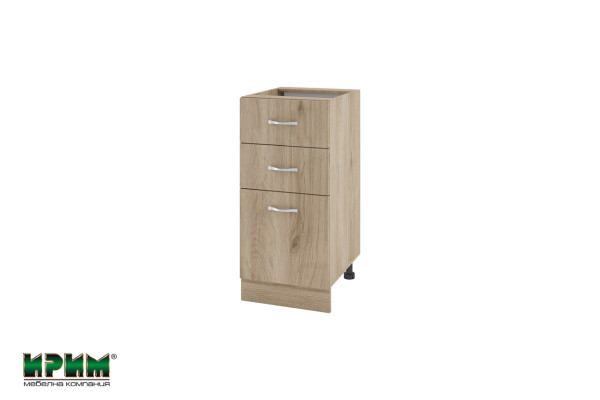 Долен модул с 2 чекмеджета,врата и рафт АРДА-Сонома арвен-27