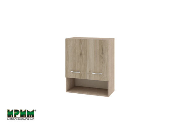 Горен модул с две врати и рафт и ниша МДА-Сонома арвен-7