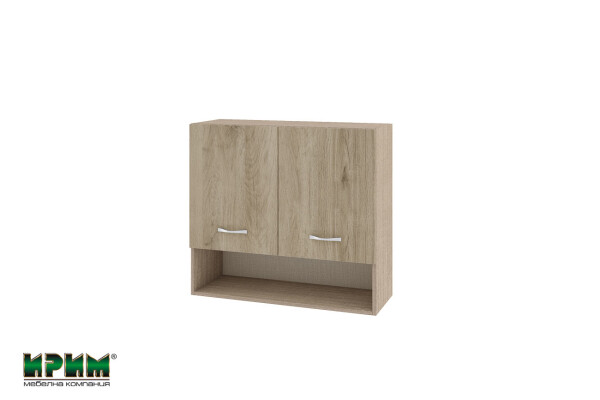 Горен модул с две врати и рафт  и ниша МДА-Сонома арвен-8