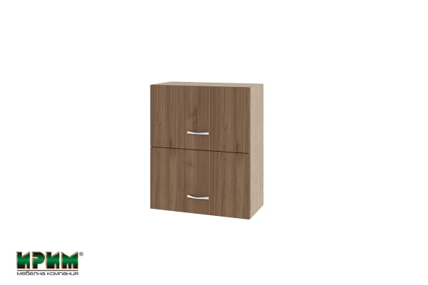 Горен модул с две хоризонтални врати МО-Орех адмирал-11