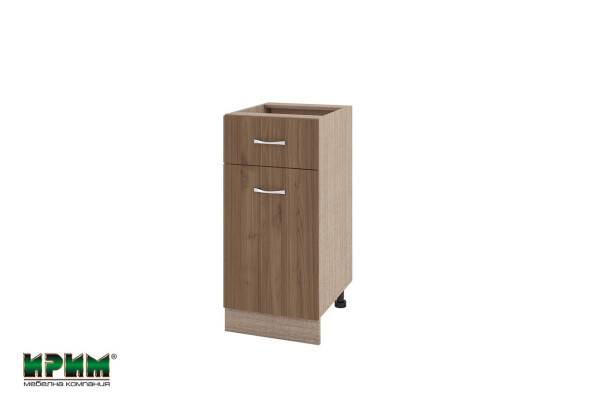 Долен модул с чекмедже,врата и рафт МО-Орех адмирал-24