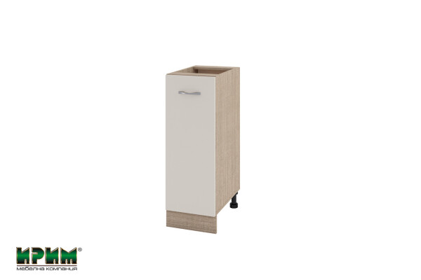 Долен модул с врата и рафт МС-Сатен-20