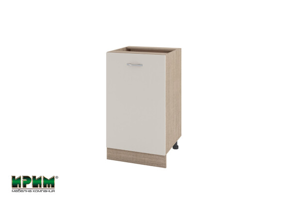 Долен модул с врата и рафт МС-Сатен-43