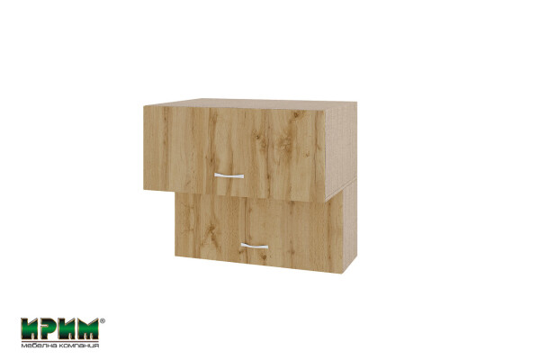 Горен модул с две хоризонтални врати МДД-Дъб дакота-107