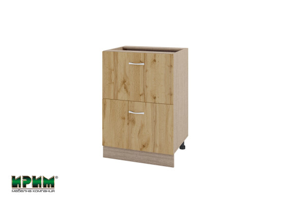 Долен модул с две чекмеджета МДД-Дъб дакота-44