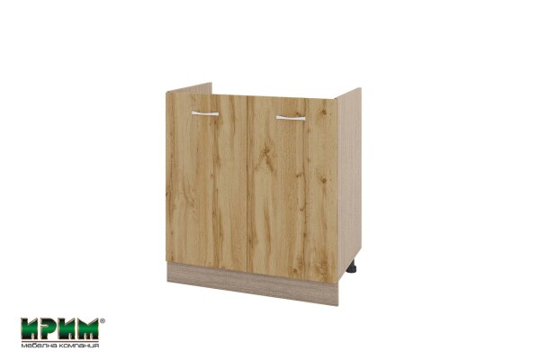 Долен модул за бордова мивка с две врати МДД-Дъб дакота-30