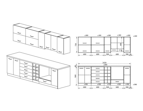 Кухня Сити 9155