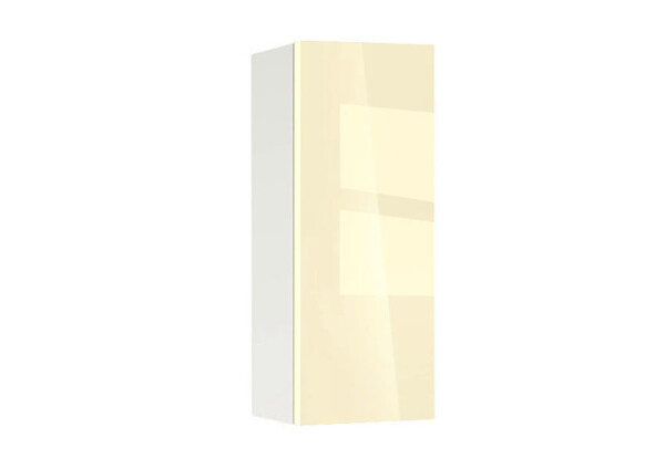 Горен модул с врата и рафт Глосмакс 25 Бял - Айвъри