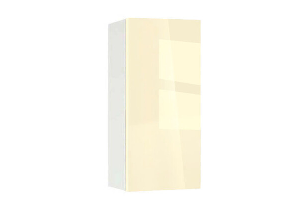 Горен модул с врата и рафт Глосмакс 30 Бял - Айвъри