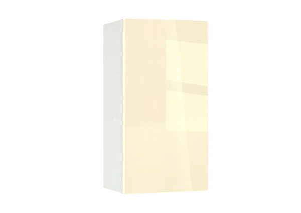 Горен модул с врата и рафт Глосмакс 40 Бял - Айвъри