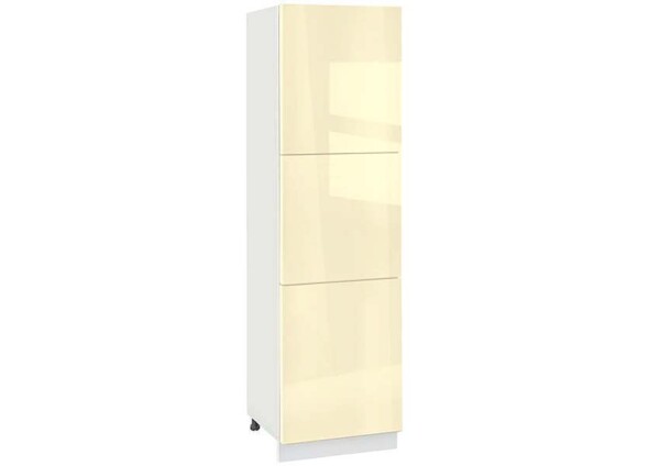Колонен модул с три врати Глосмакс 603К Бял - Айвъри