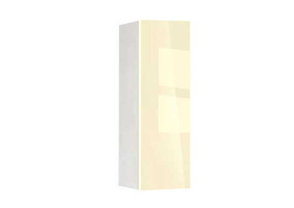 Горен модул с врата и рафт Глосмакс 201 Бял - Айвъри