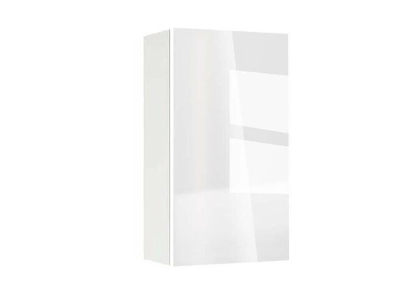 Горен модул с врата и рафт Глосмакс 40 Бял - Алба