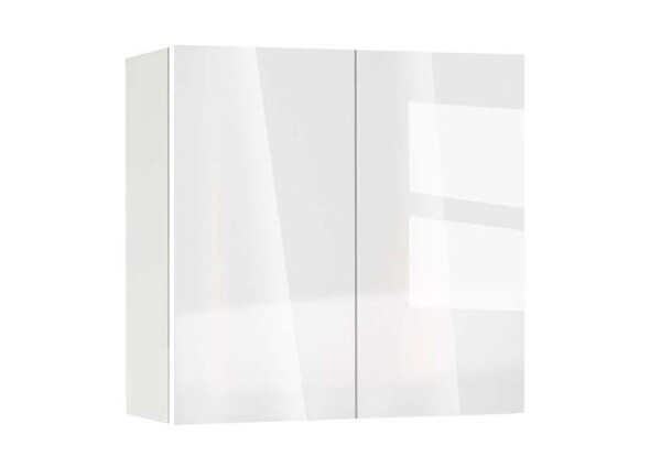 Горен модул с две врати и рафт Глосмакс 80 Бял - Алба