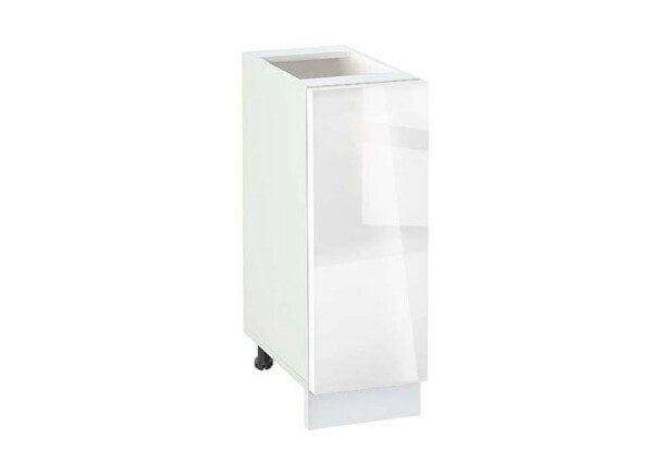 Долен модул с врата и рафт Глосмакс 250 Бял - Алба