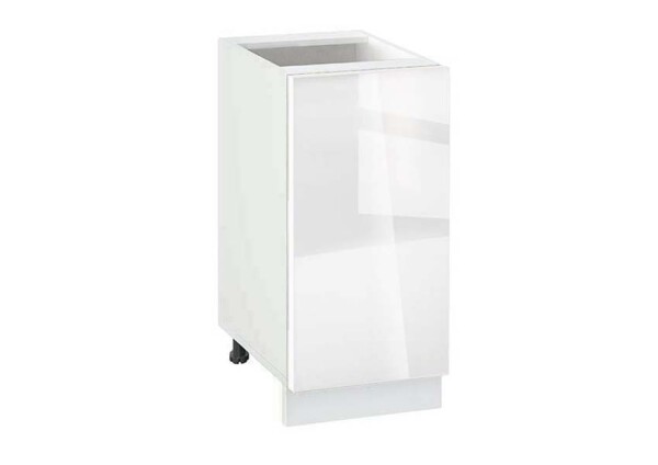 Долен модул с врата и рафт Глосмакс 401 Бял - Алба