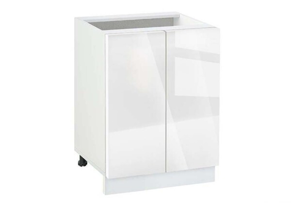 Долен модул с две врати и рафт Глосмакс 602 Бял - Алба