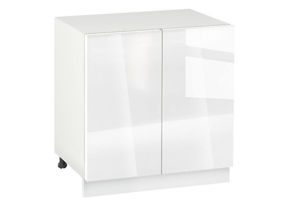 Долен модул с две врати и рафт Глосмакс 802 Бял - Алба