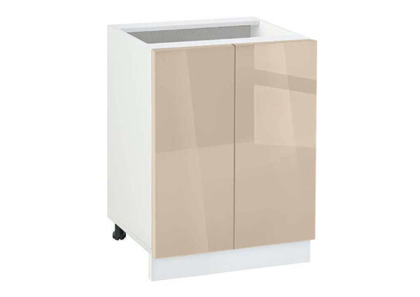 Долен модул с две врати и рафт Глосмакс 602 Бял - Визон