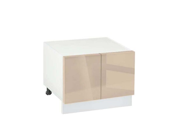 Долен модул с две врати Глосмакс 601Р Бял - Визон