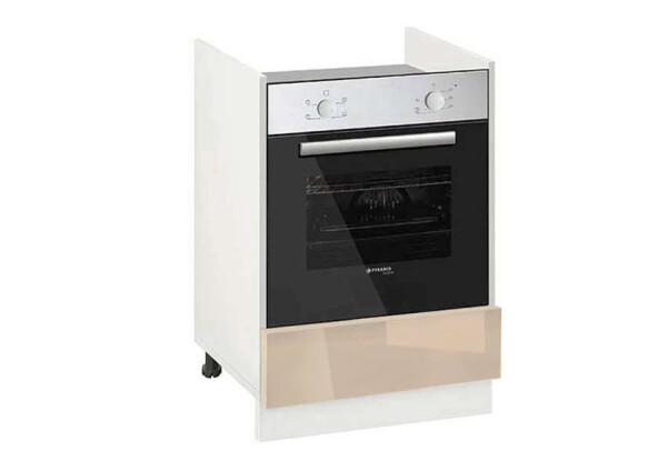 Долен модул за фурна с чекмедже Глосмакс 601Ф Бял - Визон