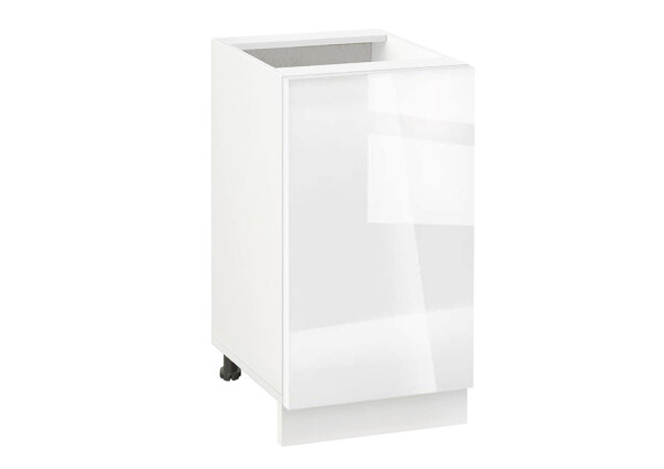 Долен модул с врата и рафт Глосмакс 451 Бял - Алба