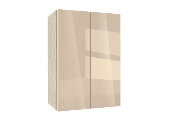 Горен модул с две врати и рафт Глосмакс 50 Сонома - Визон