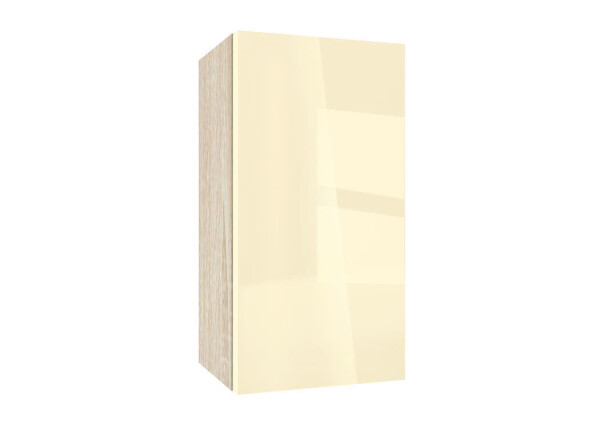 Горен модул с врата и рафт Глосмакс 40 Сонома - Айвъри