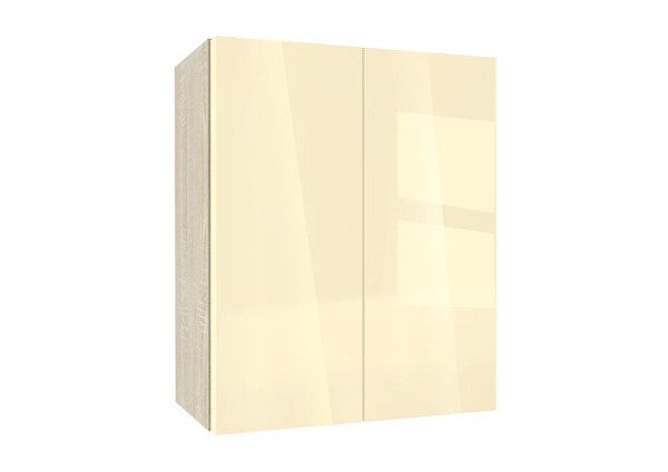 Горен модул с две врати и рафт Глосмакс 60 Сонома - Айвъри