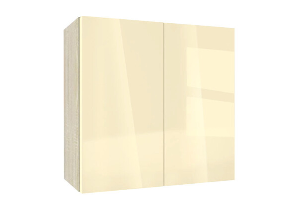 Горен модул с две врати и рафт Глосмакс 80 Сонома - Айвъри