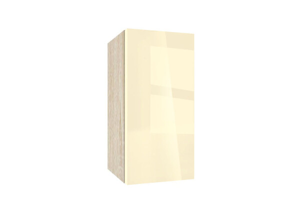 Горен модул с врата и рафт Глосмакс 3М Сонома - Айвъри