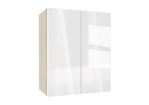 Горен модул с две врати и рафт Глосмакс 60 Сонома - Алба
