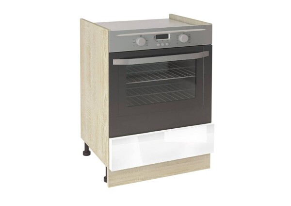 Долен модул за фурна с чекмедже Глосмакс 601Ф Сонома - Алба