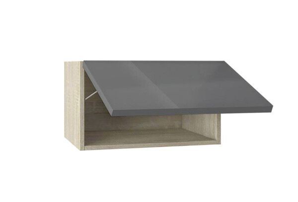 Горен модул с една хоризонтална врата Глосмакс 63Г Сонома - Антрацит