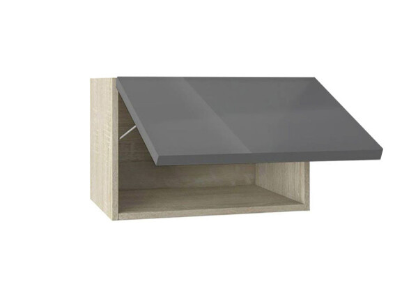 Горен модул с една хоризонтална врата Глосмакс 64Г Сонома - Антрацит