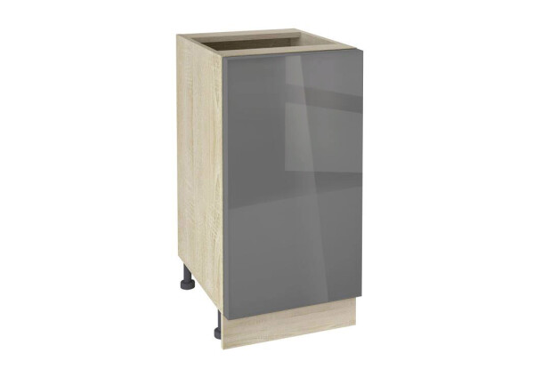 Долен модул с врата и рафт Глосмакс 401 Сонома - Антрацит