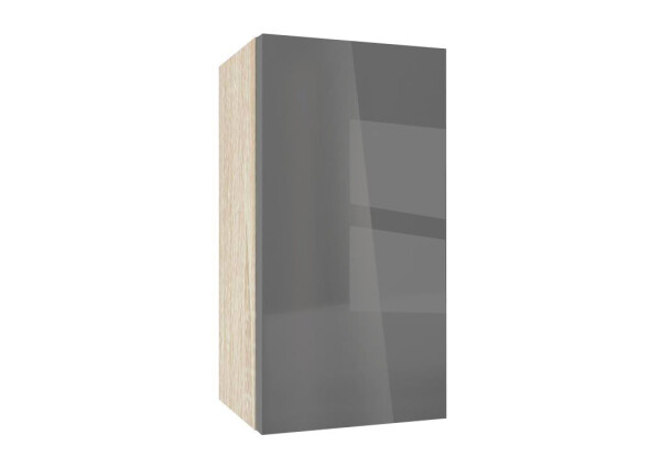 Горен модул с врата и рафт Глосмакс 40 Сонома - Антрацит